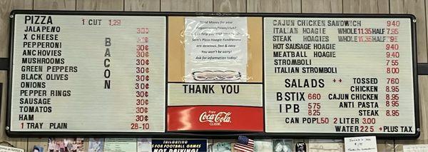 Menu Board