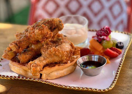 Chicken and waffle