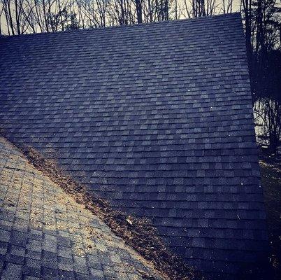 Shingle roof completed (after Photo)