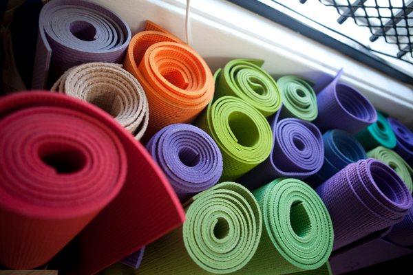 Forget your mat at home? No worries! Our eco-friendly mat rental is only $2