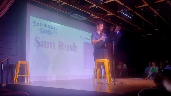 Seersucker Live. Sam Rush reads original poetry.