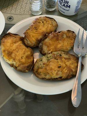 Twice baked potatoes prepared in store!