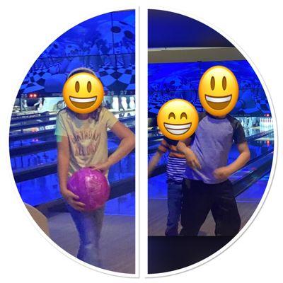 They had a blast bowling got keep them safe