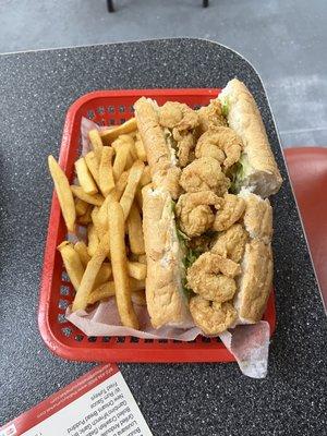 Poboy and fries