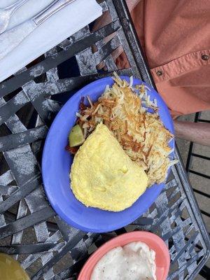 Zuifel w/ hash browns and a biscuit & gravy on the side