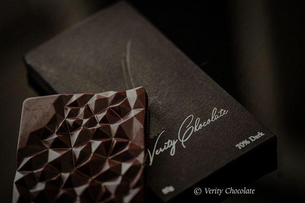 Verity Chocolate is a bean to bar chocolate boutique. The entire chocolate making process is done in site at our Somerville, NJ location.