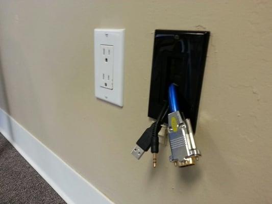 Just plug and play to the projector from your laptop or storage device