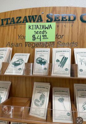 This store sells vegetable seed!