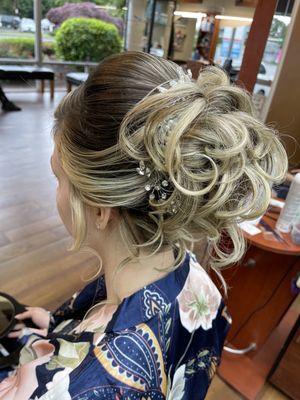 Wedding updo