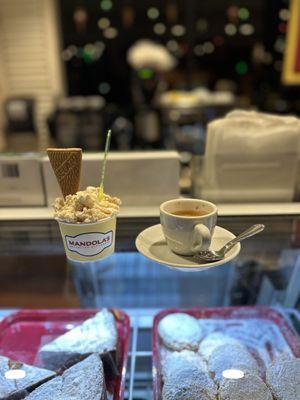 Gelato and espresso