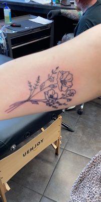 Floral Tattoo -Paul