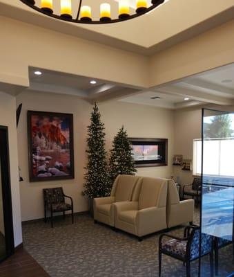 Morning Star Dentistry inside their waiting area for patients.