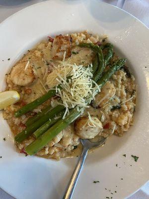 Scallops risotto