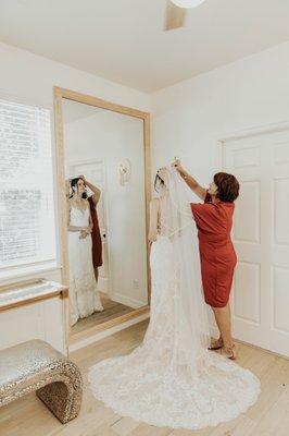 I wouldn't have anyone besides Brenda putting on my veil for my big day!