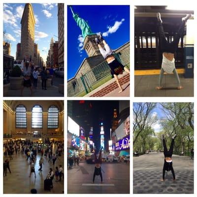 Handstands all the way in New York!