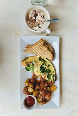 Caffe Mocha and The Health Kick Omelet