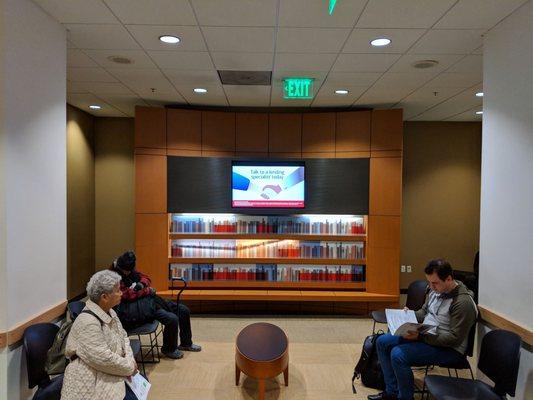 Seating area for individual appointments.