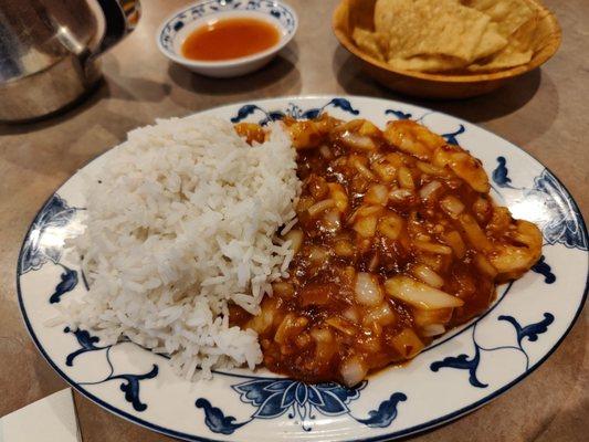 Shrimp with chili sauce