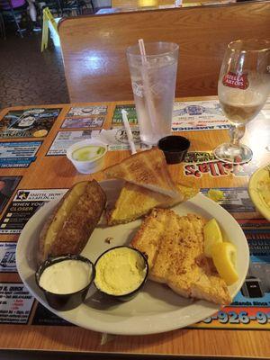 Grilled salmon & baked potato