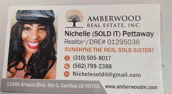 My beautiful real estate card