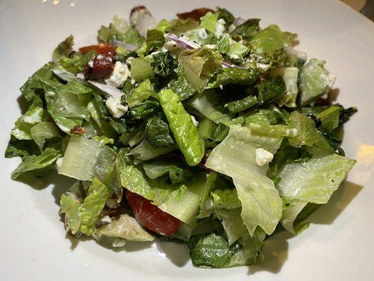 Grilled romaine (bacon and peppercorn dressing)