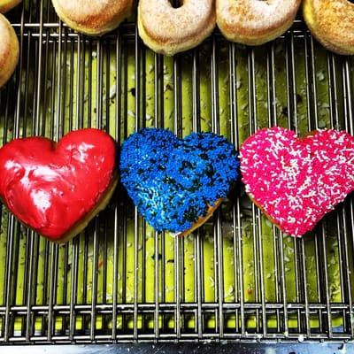 Valentines Day donuts