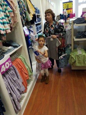 Hayden is a skilled shopper. She loves new clothes.