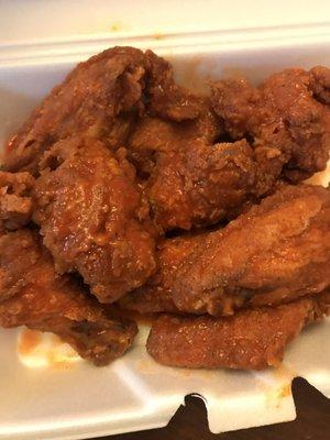 Spicy "Party Wings" a little soggy