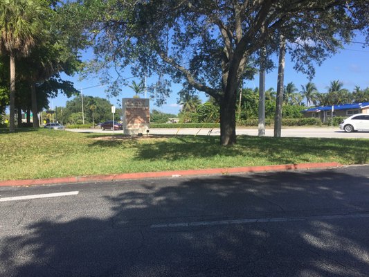 Sign from Forest Hill Boulevard