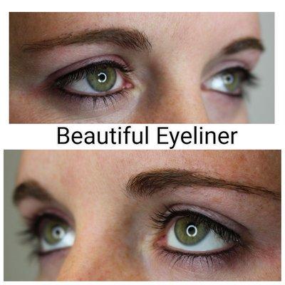 Before and After Eyeliner