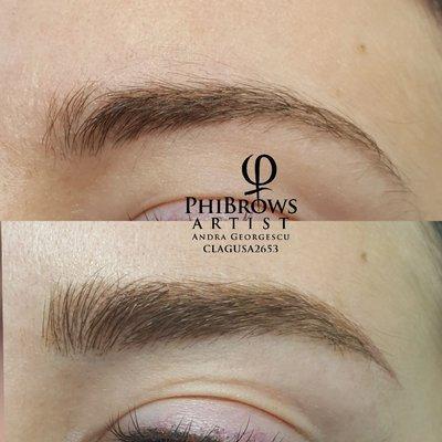 Phibrows eyebrows microblading