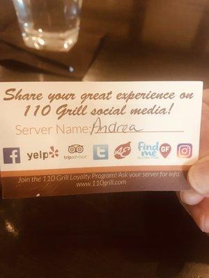 Our server