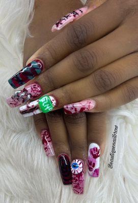 Freddy nails by Nikki