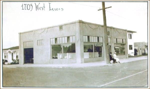 Old photo of our building. While plumbing has changed over the years, good service never goes out of style