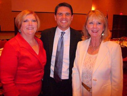 L-R:  Mayor Susan Narviaz, Representative Patrick Rose and me, Ronda Reagan.