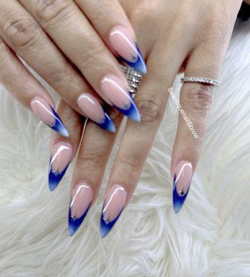 Ombre French nail by Mina