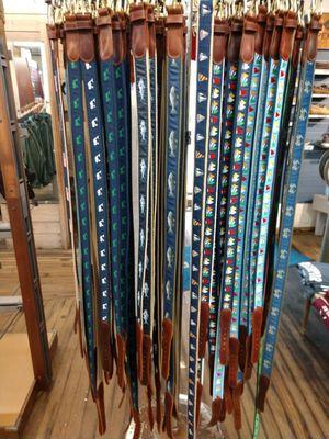 Nice selection of belts made in New England