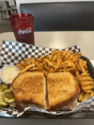 Italian Panini and Waffle Fries