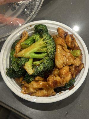 Chicken and broccoli