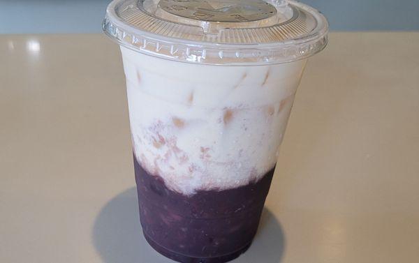 Red bean iced drink