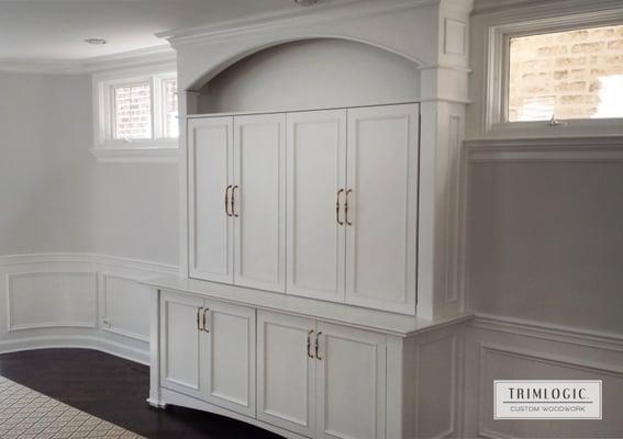 Stunning Arched Media Center - A Piece Worth Gathering Around