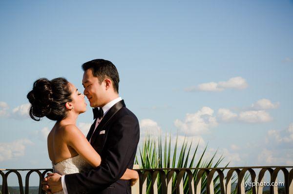 Rooftop terrace, another angle.  Love the Texas blue sky!