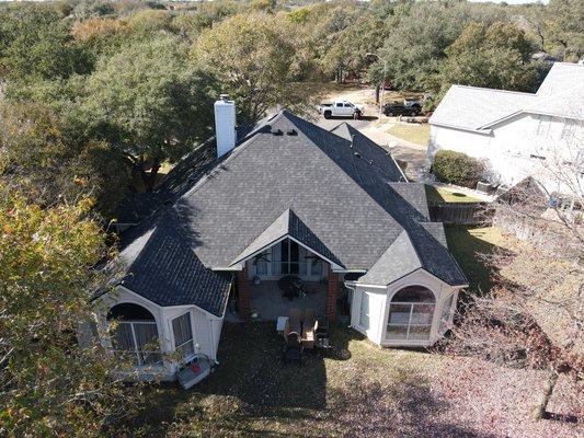 Completed project in cedar park. Claim approved by insurance. Replaced roof, siding, windows, and screens. Everything covered by insurance.