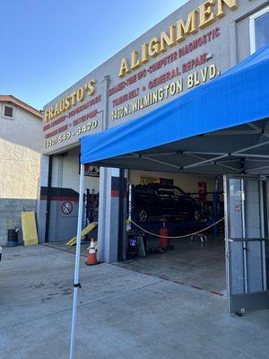 My F150 on alignment rack