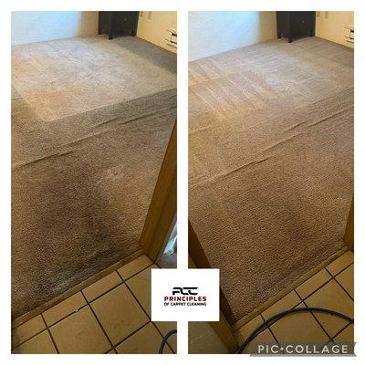 Steam carpet cleaning