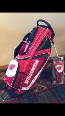 Wisconsin team merchandise available in our Pro Shop at the driving range building.