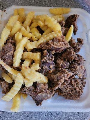 Liver and fries (delicious)