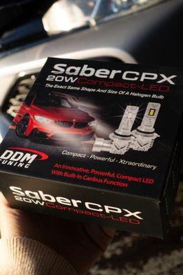 Saber CPX 20W LED Kit. Same size & cost as Halogen bulbs, but LED is 3x brighter & longer lasting.