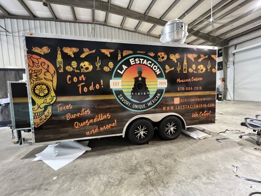 Food Trailer Wrap