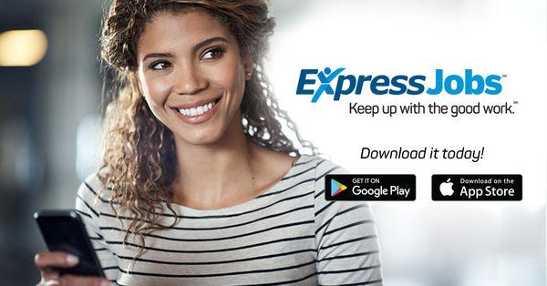 With the free Express Jobs app you can search for jobs by zip code and apply from your phone!